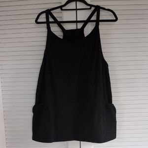 Black Hot Shot Mini Dress With Shorts